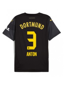 Billige Borussia Dortmund Waldemar Anton #3 Bortedrakt 2024-25 Kortermet